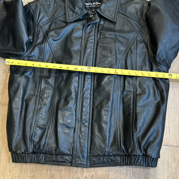 Vintage Men’s Wilson’s Leather Black Jacket Size XL - Picture 12 of 12